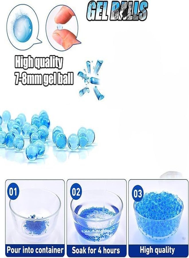 GlimLit - 5000 pcs Water Beads Gel Water Balls Crystal | Authentic Collector's Piece | 5000 Pieces Water Gel Beads | - Blue (Pack - 1) - Image 5
